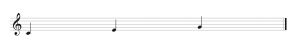 C major triad displayed melodically. Image description available.
