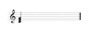 C major triad displayed harmonically. Image description available.