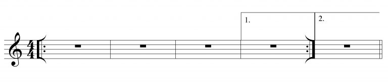 Repeats – Introduction to Music Theory and Rudiments