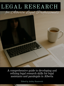 Legal Research for Alberta Legal Professionals book cover