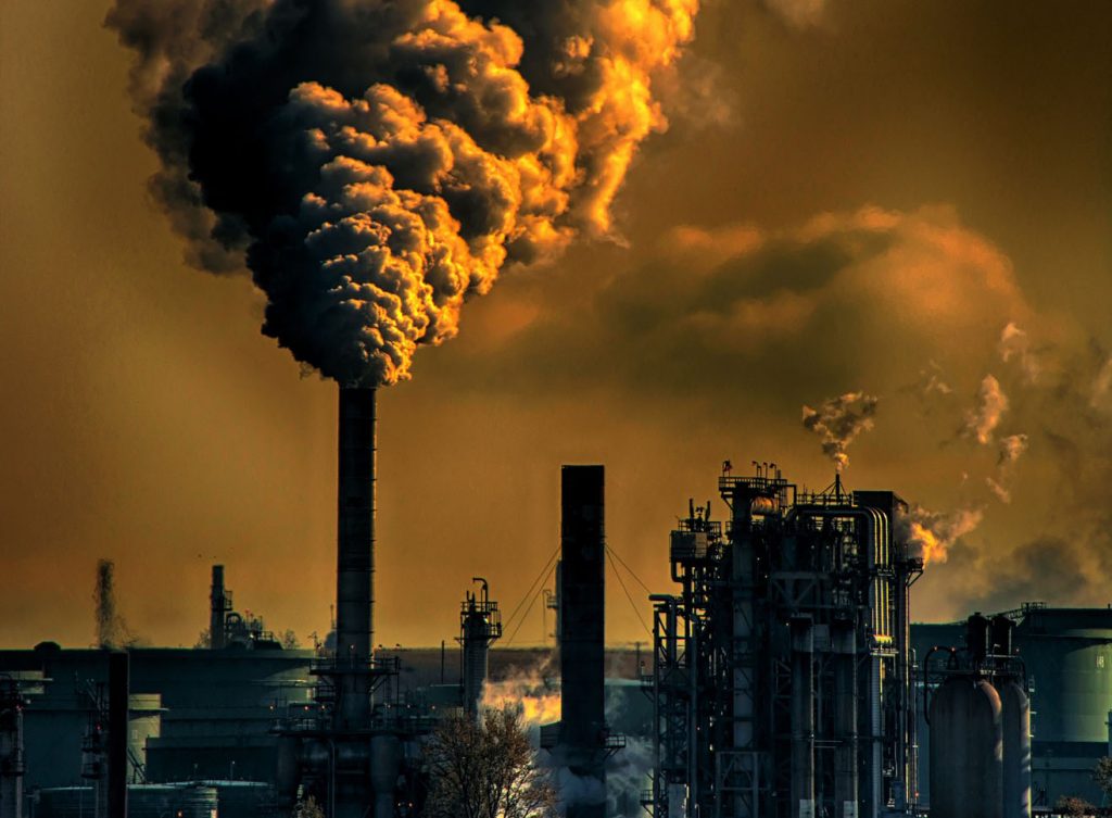 Pollution from industry.