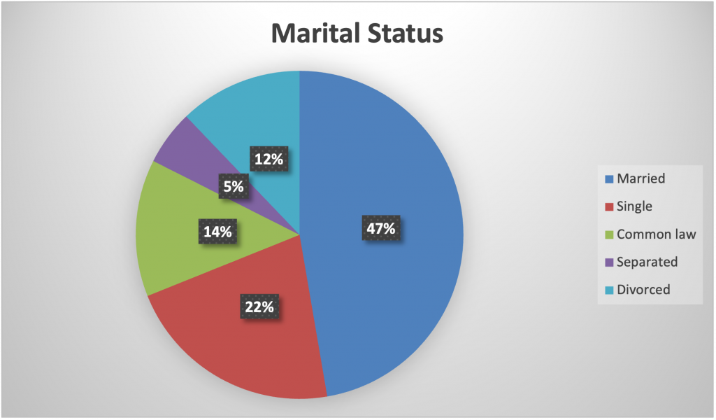 Figure 12.1. Sample Pie Chart: Marital Status