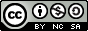 Creative Commons CC-BY-NC-SA, or "Creative Commons Attribution Non-Commercial Share-Alike" icon.